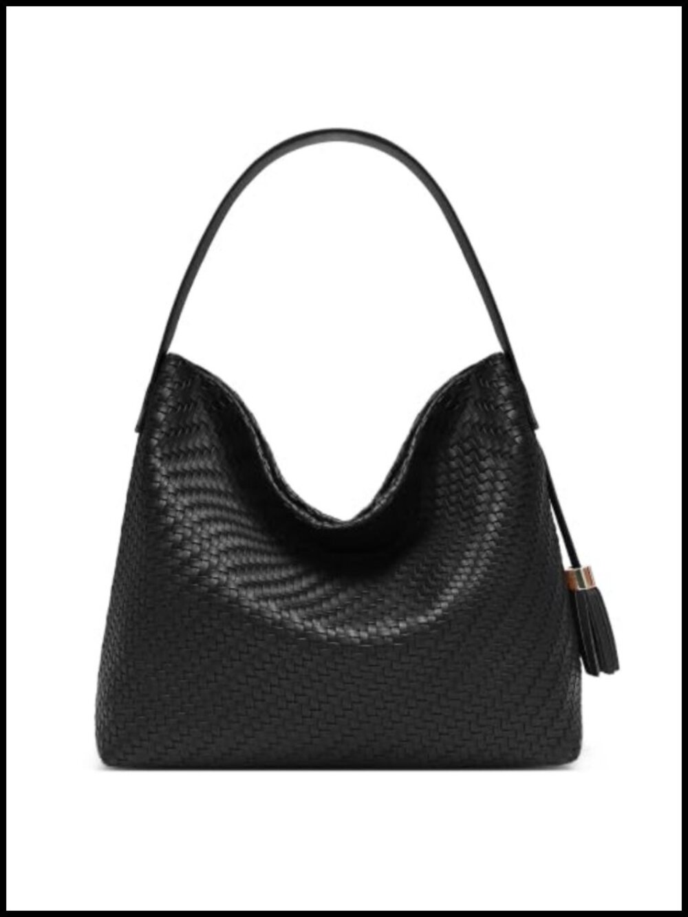 Woven Leather Tote Bag Women Large Shoulder Crossbody Purse